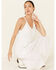 Image #1 - Molly Bracken Women's White Lace Trim Maxi Dress, White, hi-res