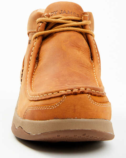 Image #4 - Cody James Men's Casual Wallabee Big Brother Lace-Up Work Boots - Composite Toe , Tan, hi-res