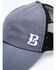 Image #2 - Boot Barn Men's Proud B Corner Logo Ball Cap , Grey, hi-res