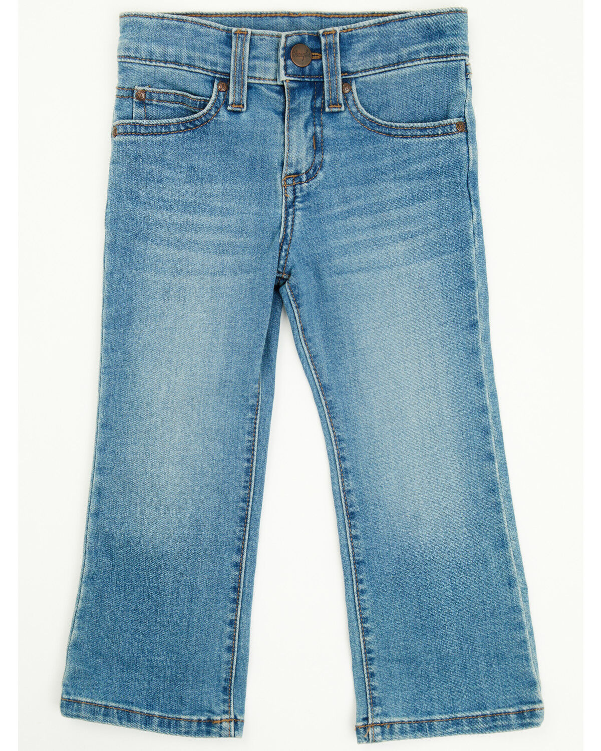 Image #1 - Wrangler Toddler Boys' Light Wash Straight Denim Jeans, Light Wash, hi-res
