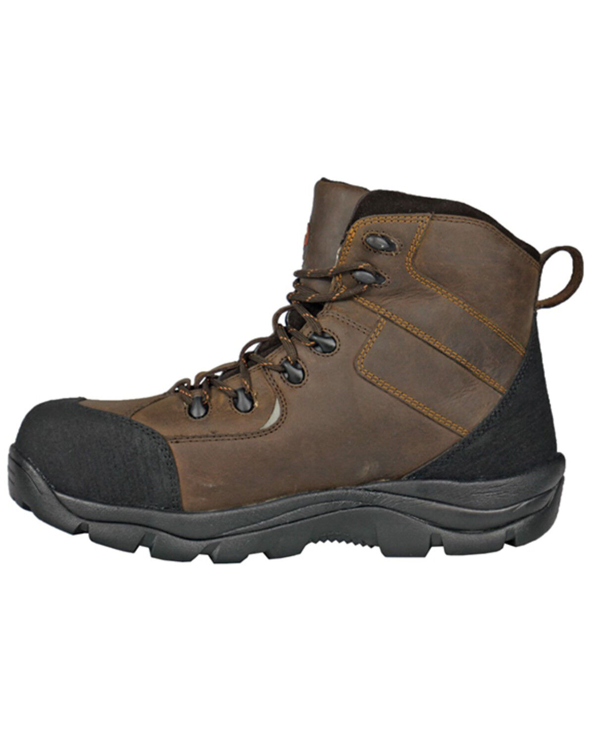 Image #3 - Hoss Men's Ridge Lace-Up Work Boots - Composite Toe, Brown, hi-res