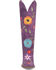 Image #4 - Dingo Women's Flower Power Suede Tall Western Boots - Snip Toe, Purple, hi-res