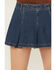 Image #2 - Free People Women's Madison Ave Dark Wash Mini Denim Skirt, Dark Wash, hi-res