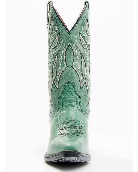 Image #4 - Laredo Women's Livia Western Boots - Snip Toe, Green, hi-res