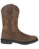 Rocky Men's Worksmart Waterproof Western Work Boots - Composite Toe, Brown, hi-res