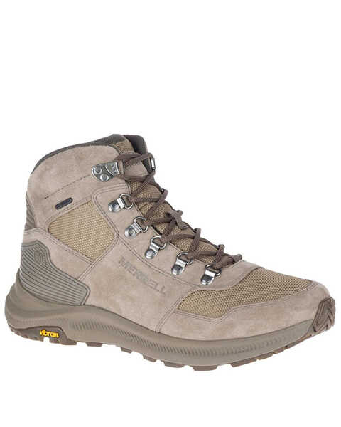 Merrell Men's Ontario Waterproof Hiking Boots - Soft Toe, Taupe, hi-res