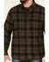 Image #3 - North River Men's Medium Plaid Print Long Sleeve Button-Down Flannel Shirt, Olive, hi-res
