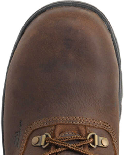 Image #5 - Carolina Men's 6" Lace-Up Leather Waterproof Work Boots - Composite Toe, Dark Brown, hi-res