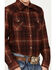 Image #3 - Ariat Boys' Retro Hiller Plaid Print Long Sleeve Snap Western Shirt, Rust Copper, hi-res