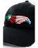 Image #2 - RANK 45&reg; Women's Mexico & US Flag Bird Embroidered Mesh-Back Ball Cap, Black, hi-res