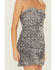 Image #4 - By Together Women's Sequins Strapless Mini Dress, Silver, hi-res