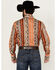 Image #4 - Wrangler Men's Checotah Long Sleeve Snap Western Shirt, Rust Copper, hi-res