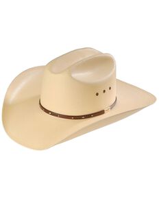 Resistol Men's George Strait Men's Palo Duro 8X Straw Cowboy Hat, Natural, hi-res