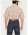 Image #4 - George Strait by Wrangler Men's Paisley Print Short Sleeve Button-Down Stretch Western Shirt - Big, Tan, hi-res