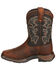 Image #3 - Durango Toddler Boys' Raindrop Western Boots - Square Toe, Tan, hi-res