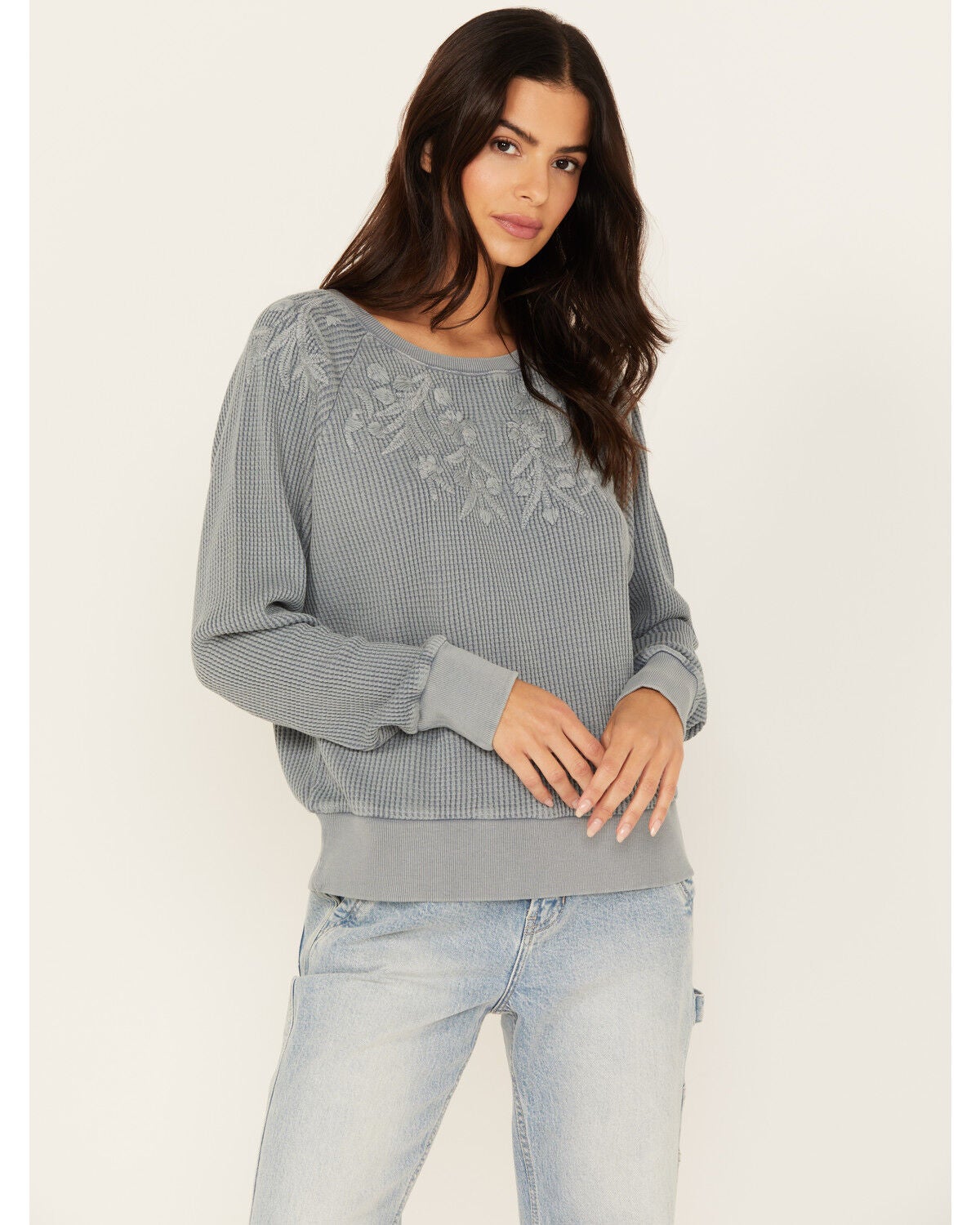 thermal knit top