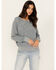 Image #1 - Cleo + Wolf Women's Embroidered Thermal Knit Top, Slate, hi-res