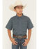 Image #1 - Ariat Boys' VentTEK Solid Short Sleeve Button-Down Western Shirt, Grey, hi-res