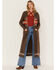 Image #1 - Pendleton Women's Striped Vibrant Pattern Knit Cardigan Duster Sweater, Medium Brown, hi-res
