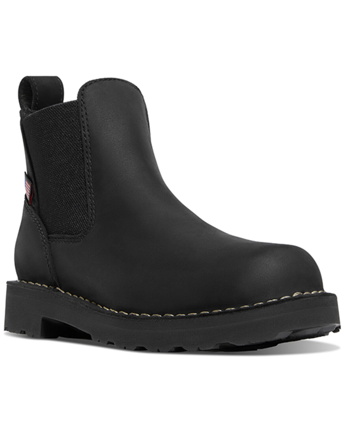 Image #1 - Danner Women's 5" Bull Run Chelsea Work Boots - Soft Toe, Black, hi-res