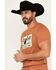 Image #2 - Rodeo Time Men's Just Ranchin' Short Sleeve Graphic T-Shirt, Rust Copper, hi-res