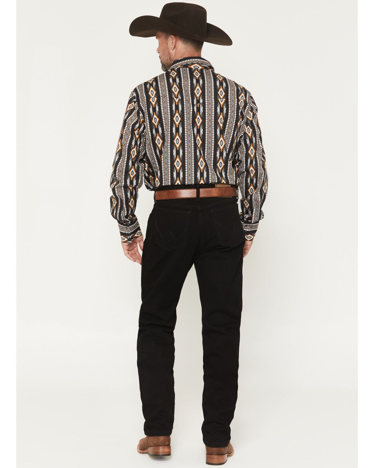 Image #3 - Wrangler Men's Rugged Wear Relaxed Fit Jeans, Black, hi-res
