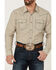 Image #3 - Moonshine Spirit Men's Dobby Stripe Long Sleeve Snap Western Shirt , Tan, hi-res