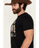 Image #2 - Rock & Roll Denim Men's Armadillo Short Sleeve Graphic T-Shirt, Black, hi-res
