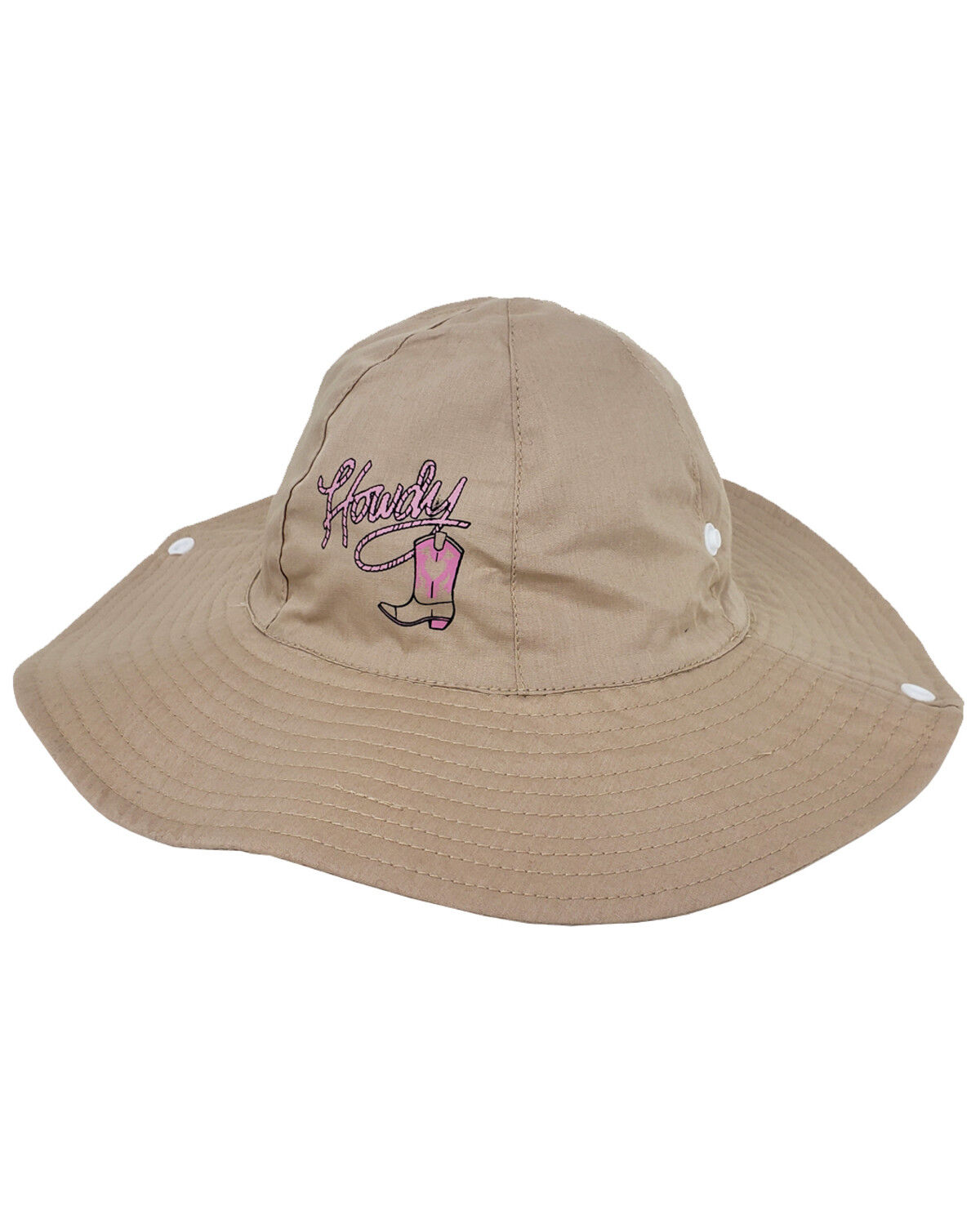 Image #1 - Peter Grimm Girls' Howdy Bucket Hat, Beige/khaki, hi-res