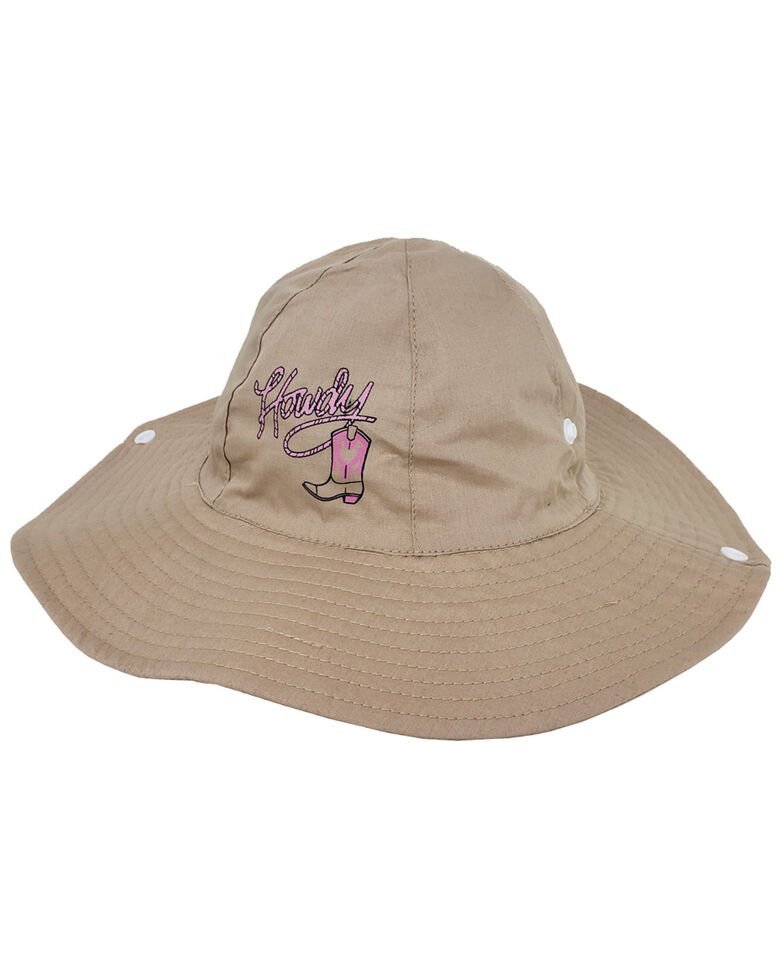 Peter Grimm Girls' Pink Howdy Bucket Hat, Beige/khaki, hi-res
