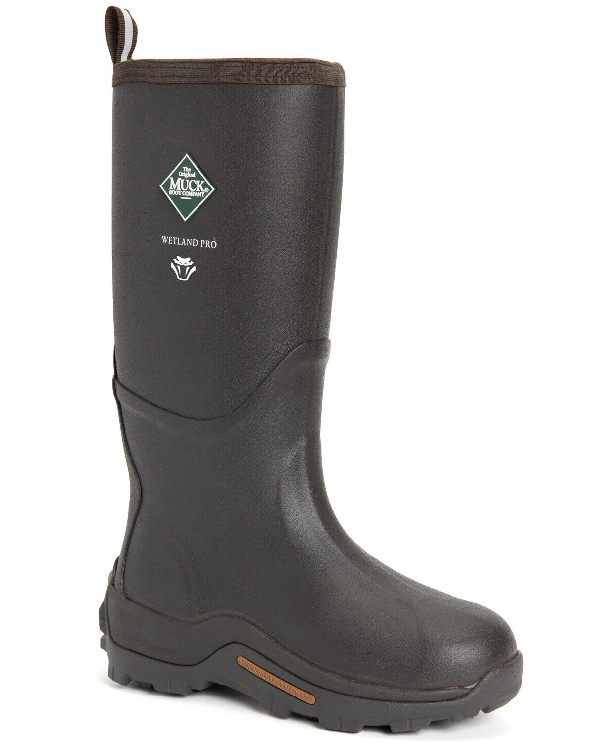 Image #1 - Muck Boots Men's Wetland Snake Rubber Boots - Round Toe, Brown, hi-res