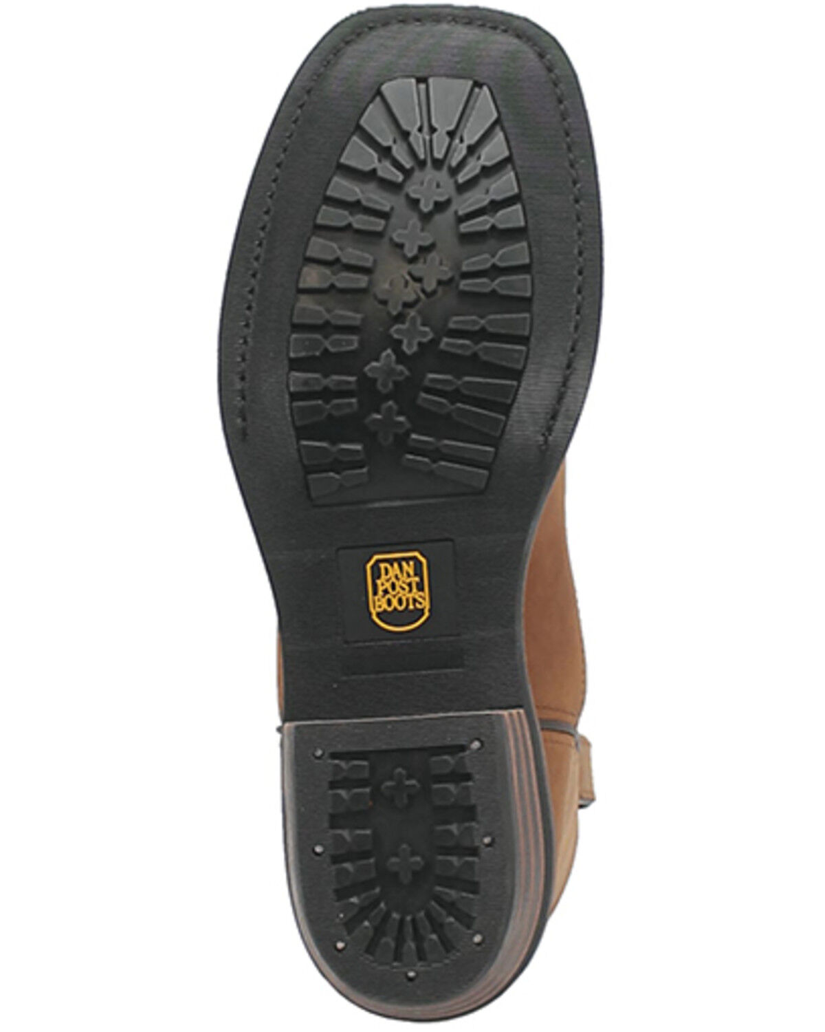 Image #7 - Dan Post Men's Las Cruces Waterproof Performance Boots - Broad Square Toe, Brown, hi-res