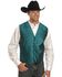 Rangewear by Scully Classic Paisley Dress Vest, Teal, hi-res