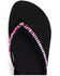 Image #3 - Yellow Box Women's Jello Rhinestone Sandals, Fuchsia, hi-res