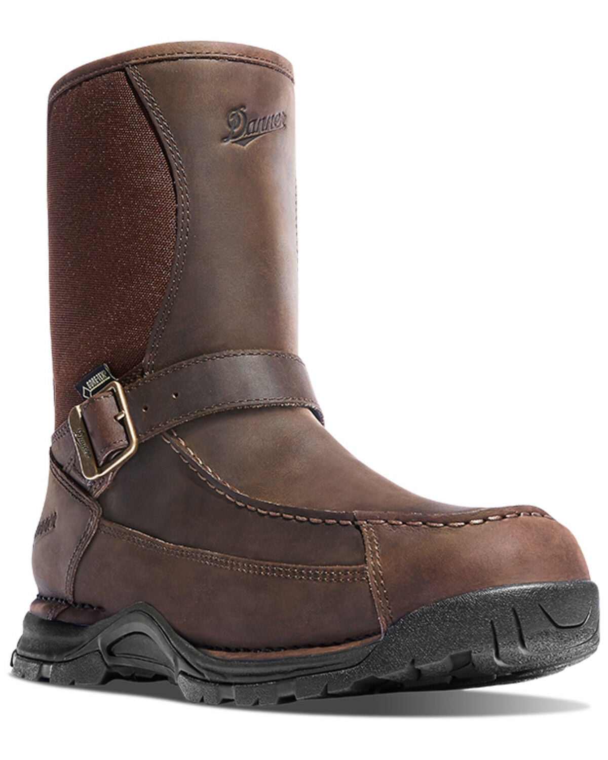 Image #1 - Danner Men's Sharptail Rear Zip-Up Waterproof Work Boots - Soft Toe, Brown, hi-res