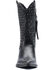 Image #4 - Golo Women's Reverse Woven Shaft Western Fashion Boots - Snip Toe, Black, hi-res
