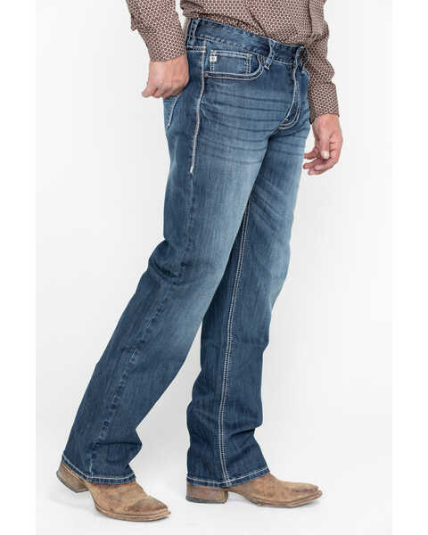 Image #7 - Rock & Roll Denim Men's Reflex Double Barrel Straight Leg Jeans, Blue, hi-res