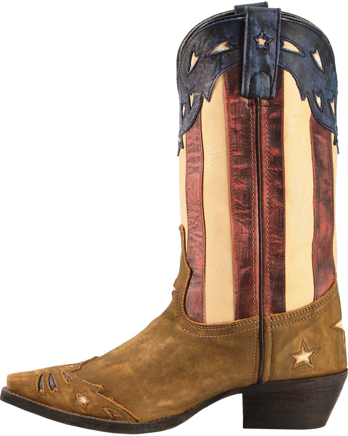 Image #3 - Laredo Women's Keyes Stars & Stripes Western Boots - Snip Toe, , hi-res
