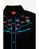 Image #2 - Avalon Boys' Embroidered Long Sleeve Snap Western Shirt, Black, hi-res