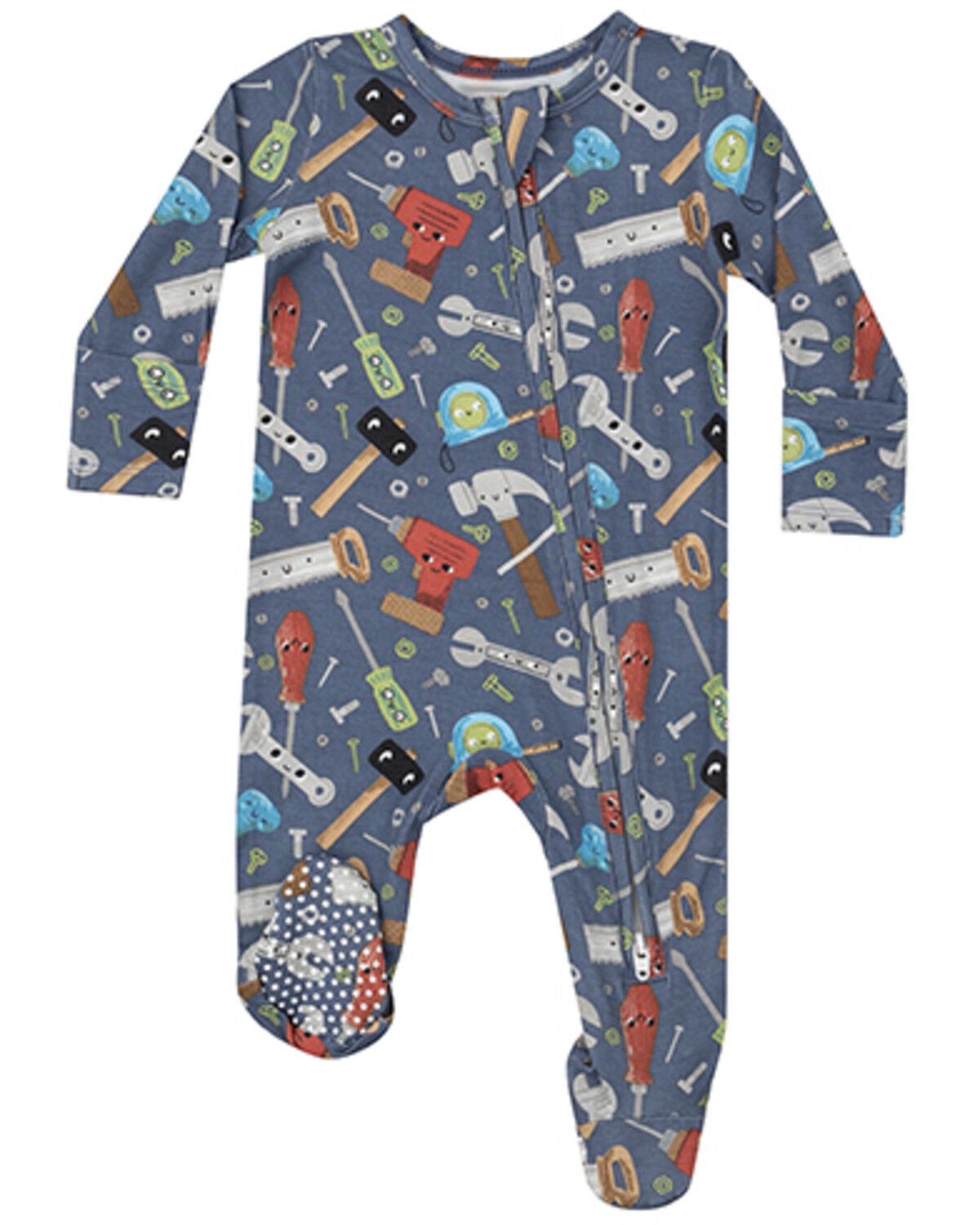 Angel Dear Infant Boys' Happy Tools Onesie, Blue, hi-res