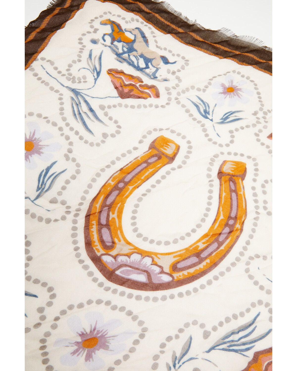 Image #3 - Idyllwind Women's Horseshoe Bandana Scarf, Pecan, hi-res