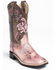 Shyanne Youth Girls' Faux Leather Western Boots - Square Toe, Pink, hi-res