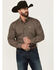 Image #1 - Cinch Men's Medallion Print Long Sleeve Button-Down Western Shirt, Black, hi-res