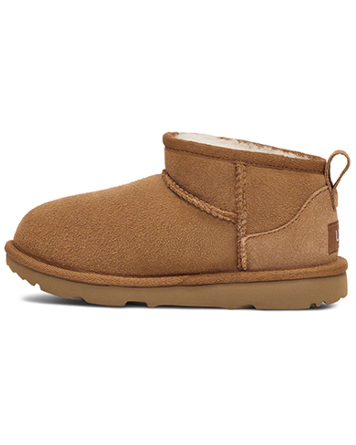 Image #3 - UGG Girls' Classic Ultra Mini Boots, Chestnut, hi-res
