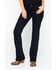 Wrangler Women's Black Mid-Rise Bootcut Jeans, Black, hi-res