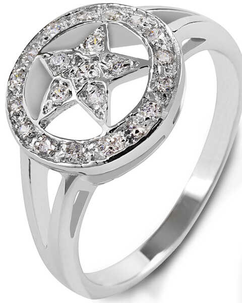Image #1 -  Kelly Herd Women's Small Star Ring , Silver, hi-res