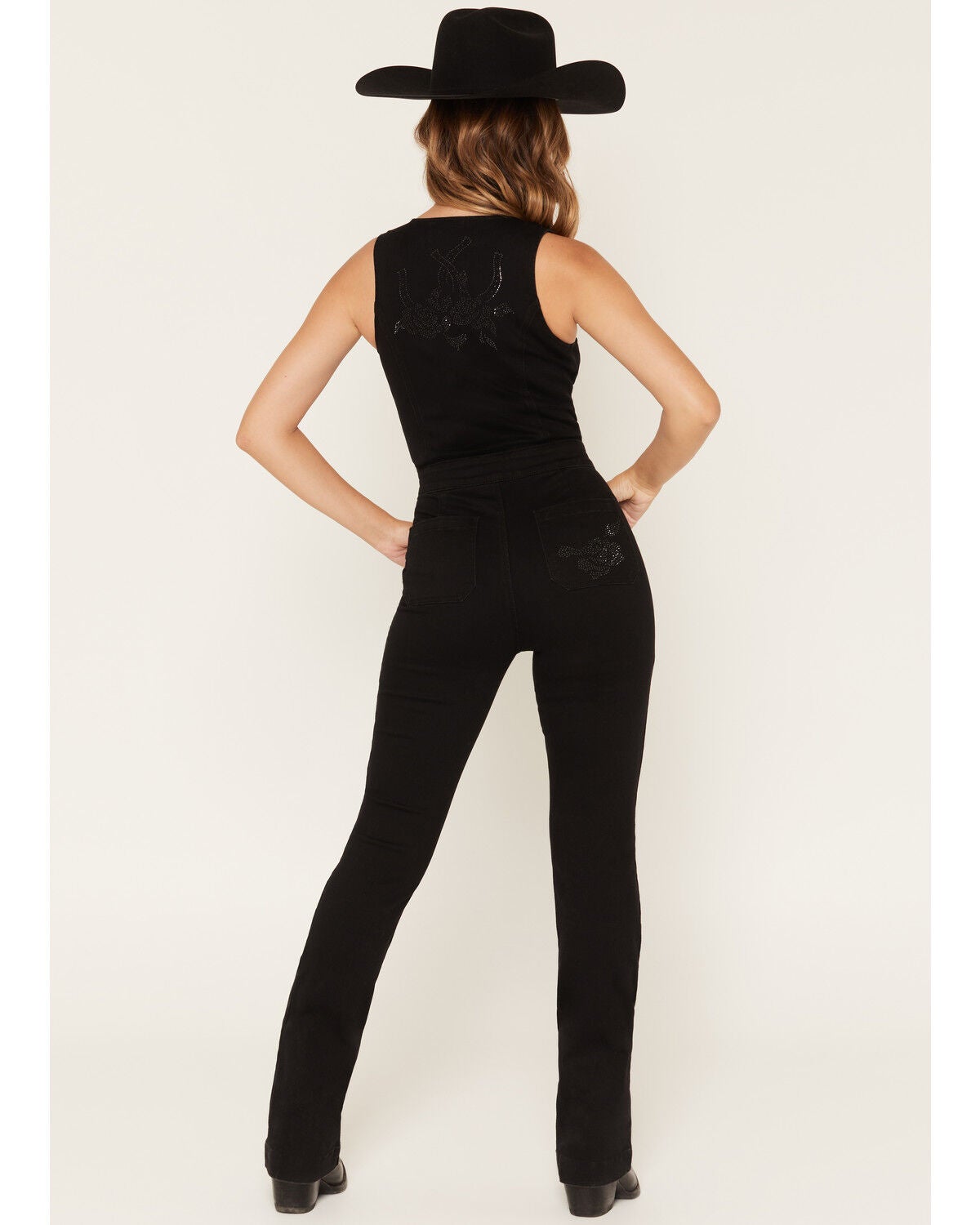 Image #4 - Idyllwind Women's Shiloh Embellished Jumpsuit, Black, hi-res