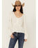 Image #2 - Idyllwind Women's Sharondale Button-Down Embroidered Bell Sleeve Top, Ivory, hi-res