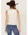 Image #3 - Idyllwind Women's Hillside Road Henley Tank, Ivory, hi-res