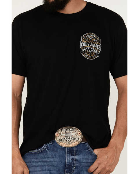 Image #3 - Cody James Men's Etched Bottle Short Sleeve Graphic T-Shirt , Black, hi-res
